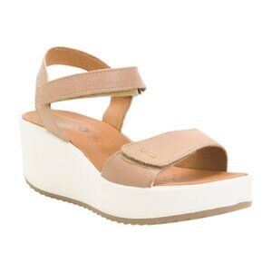 IGI&CO Brown Made In Italy Leather Flatform Sandals